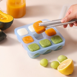 Silicone Baby Food Freezer Storage Containers <strong>Tray</strong> with Lids Breast <strong>Milk</strong> Freezer Containers for Baby Food Fruit Purees - Product Image 1