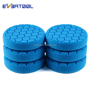 EVERTOOL 6 pouces Auto Hexago détaillant Machine rotative polissage finition tampons de polissage bleu 150mm tampon éponge de polissage - Product Image 1