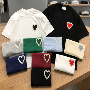 Camiseta de Manga Corta Casual para Hombre, Marca AMY, 100% Algodón, Corte Regular, Lisa, con Logotipo Personalizado al por Mayor - Product Image 4