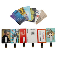 Flash Drive kartu bisnis promosi 2.0 stik memori stik memori Flash Drive kartu USB 2.0 plastik putih stik memori