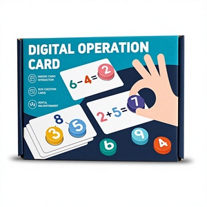 Cartes flash <span class=keywords><strong>math</strong></span>ématiques Montessori certifiées CPC CE EN71, 54 pièces, ensemble de jouets éducatifs pour l'apprentissage des opérations numériques et du comptage, pour les tout-petits et les enfants - Product Image 2