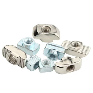 Fixation à tête de marteau <span class=keywords><strong>en</strong></span> <span class=keywords><strong>acier</strong></span> au carbone <span class=keywords><strong>galvanisé</strong></span> M4/M5/M6/M8, écrou coulissant à 8 fentes <span class=keywords><strong>en</strong></span> T pour <span class=keywords><strong>profil</strong></span>és <span class=keywords><strong>en</strong></span> aluminium de la série 40-40HM4 - Product Image 5