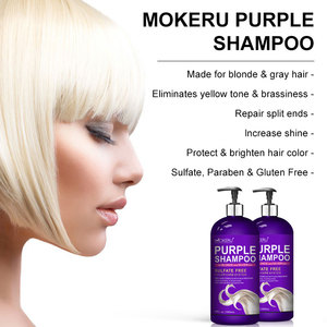 Shampoo violet Mokeru <span class=keywords><strong>pour</strong></span> <span class=keywords><strong>cheveux</strong></span> blonds, élimine <span class=keywords><strong>les</strong></span> tons jaunes et bruns, éclaircit <span class=keywords><strong>les</strong></span> <span class=keywords><strong>cheveux</strong></span> gris blonds, sans sulfate. - Product Image 2