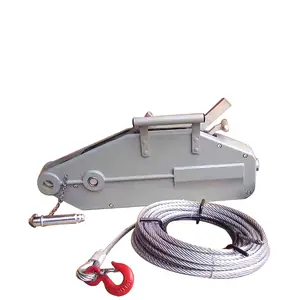 Aluminum Body Manual Wire Rope Pulling Hoist Hand Winch Puller Tirfor For Construction Site Lifting