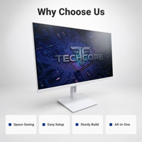 All-in-One Desktop Computer Adjustable Height Stand Intel Core I7-2630QM Windows 10 Full HD 1920x1080 SSD+HDD Storage Keyboard