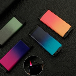 <span class=keywords><strong>Prix</strong></span> de gros Allume-cigare à flamme rouge, coupe-vent, plusieurs couleurs, briquet torche au gaz butane - Product Image 1