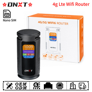 Routeur WiFi 4G LTE DNXT 2,4 GHz 300 Mbps, routeur WiFi 6 mini, routeur WiFi LTE Cat4 4G, écran LCD, Type-C, routeur WiFi 4G pour usage domestique - Product Image 1