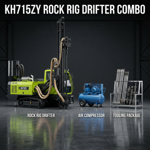 Plataforma de Perforación de Roca Hidráulica con Motor Diésel KH715ZY |   Perforadora de Roca con Martillo Superior para Roca Dura, Perforación en Seco con Polvo, 43-76 mm - Product Image 3