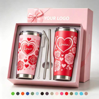 Tasses à café, thé et vin isothermes en acier inoxydable de 20 oz, blanches et colorées, pour le camping, avec couvercle, pour sublimation