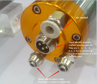 Moteur de lubrification à graisse pour roulement à roulement à billes, refroidissement par eau, haute vitesse, 1,0 kW, 60 000 tr/min, pour usinage de micro-moules à engrenages de précision Jianken JGD-62