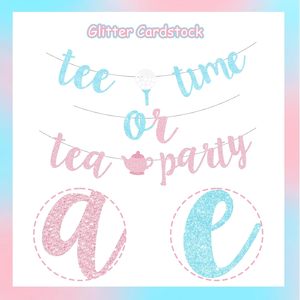 Decorazioni per Rivelazione del Sesso del Bambino a Tema Golf, Striscione 'Tee <span class=keywords><strong>Time</strong></span>' o 'Tea <span class=keywords><strong>Party</strong></span>' in Rosa e Blu per Feste Baby Shower a Tema Golf - Product Image 2