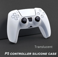 Étui en silicone pliable ultra-fin et élégant COSYU pour manette PS5 DualSense - Conception avec grand port de charge - Sac de rangement protecteur