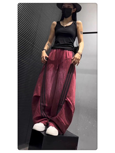 Pantalon <span class=keywords><strong>Banane</strong></span> Européen Femme 2025 Automne Streetwear Nouveau Personnalisé en Coton Coloré Blanc à Volants Ample à Jambes Larges Doublé Polaire - Product Image 5