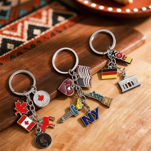 <span class=keywords><strong>Porte</strong></span>-clés en alliage de zinc <span class=keywords><strong>personnalisé</strong></span>, très demandé, avec souvenirs de <span class=keywords><strong>voyage</strong></span> uniques et personnalisés représentant des monuments de différents pays - Product Image 1
