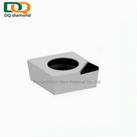 Plaquettes PCD avec trou central pour outils de travail du bois CNC, coupe diamantée pour aluminium, MDF, acrylique, matériaux composites, OEM ODM