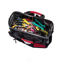 Kit multifonctionnel de réparation de quincaillerie de grande capacité Installation facile Sac à main épaissi résistant à l'usure Kit d'outils à main