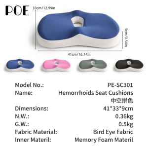 Cuscino per Sedile in Memory Foam per Lunghe Orre di Guida, Sollievo dal Dolore da <span class=keywords><strong>Emorroidi</strong></span>, Tappetino per Sedile Auto con Design a U - Product Image 4