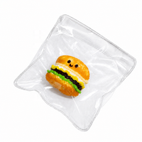 Llavero de silicona personalizado con forma de mini comida, juguete antiestrés de subida lenta, dije de comida simulada Kawaii para todas las edades
