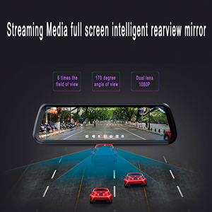Vente en gros 9.66 "IPS rétroviseur FHD 1080P 60FPS Vision nocturne caméra <span class=keywords><strong>de</strong></span> bord enregistreur <span class=keywords><strong>de</strong></span> conduite automatique rétroviseur - Product Image 6