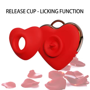 Hot Sell High Quality Red Heart Vibration Soft Silicone Woman Sex Toys Suction and Licking <b>Vibrator</b> <b>Eggs</b> - Product Image 5