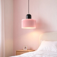 Lustre de chevet en verre moderne nordique, suspension longue, petite lampe d'ambiance pour chambre, restaurant, bar, E27, simple, AC