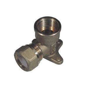 Gomito con flangia per rame 1/2 X 14 Teflon Ogive Tiemme - Product Image 1