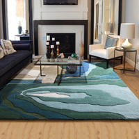 Prix usine tapis antistatique fait à la main tapis à poils hauts salon tapis oriental turc