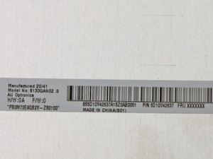 หน้าจอ LCD คุณภาพสูงขนาด 13.3 นิ้ว รุ่น B133QAN02.0 ความละเอียด 2560*1600 แบบ TFT - Product Image 2