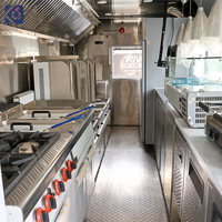Remorque alimentaire CAMPTRL avec vitrines en verre, chariot mobile pour snacks, frites, hot-dogs, hamburgers, glaces, camion de vente ambulante