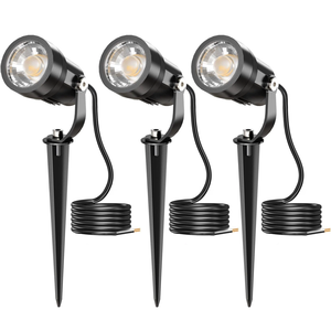 Single Leg LED <strong>Garden</strong> Ground Spike Light Slanted Cap Landscape <strong>Lamp</strong> Warm White for Park Yard Tree Illumination Spotlight - Product Image 4