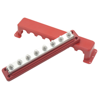 Bloc de distribution d'alimentation CC robuste 12-48V 600A avec barre omnibus et écrous à bride dentelée pour camions, voitures et systèmes solaires hors réseau
