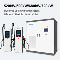 Stasiun Pengisian Daya Mobil Listrik Teison 720kw DC, Pengisian Cepat, Tipe Terpisah Enam Port, Terpasang di Lantai