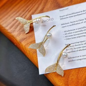 Versátil Broche de Plata S925 con Diseño de Cola de Pez, Decoración de Perlas para el Pecho, Ideal para Regalos - Product Image 3