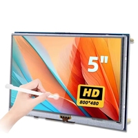 ZYSY MPI5008-B Layar LCD 5'' Inch 800*480 Monitor Portabel untuk BB Black 10 8 7 Raspberry Pi 5/ 4/3/2/1