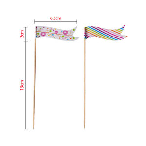 Tùy Chỉnh Chất Lượng Cao In Logo <span class=keywords><strong>Mini</strong></span> Gỗ Tăm Giấy Cờ Quốc Gia Cho Đảng Thực Phẩm - Product Image 6