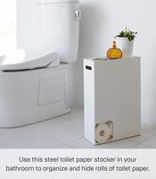Support de papier toilette Home Plate, organisateur de rangement pour salle de bain, distributeur en acier, capacité de 8 à 12 rouleaux de papier toilette