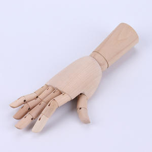 柔軟な指人形 マネキンハンドモデル 木製マネキンハンド 描画スケッチモデル クラフト - Product Image 5