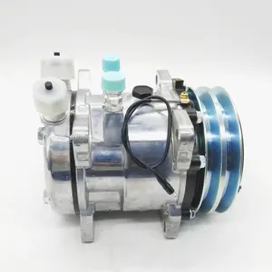 Compressor ac para sd5h14 5h09 5h16, 505 507 508 709 7h15 7h13 708 4510 12v 24v caminhão escavadeira engenharia 4509 4644 6664