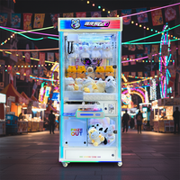 Naughty Dog Peluche de machine à grue transparente pour borne d'arcade avec lecteur de pièces/billets Garantie 1 an Anglais