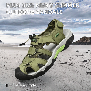 <span class=keywords><strong>Chaussures</strong></span> de course d'été pour hommes grandes tailles 38-48, tendance mode, pour activités de plein air et randonnée aquatique, tige en PU - Product Image 2