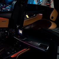 Kit d'éclairage d'ambiance LED pour l'intérieur de la voiture, 27 lumières, 64 couleurs, écran ciel étoilé, commande par application sur le volant, pour Audi A7 C7 2012-2018