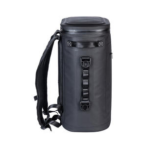 Bolsa Refrigerante Personalizada para Exteriores de 9900 ml, Redonda, Impermeable, Aislada, Mochila Portátil para Camping y Deportes, Negra - Product Image 1