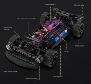 Auto de Carreras <span class=keywords><strong>a</strong></span> Control Remoto de Alta Velocidad 2.4G, Escala 1:16, 4WD Eléctrico, Cámara 4K UHD, Control por Aplicación, Retorno Automático, Sígueme, para Niños y Adultos - Product Image 3