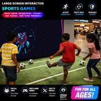 Jeu interactif mural de projection de balles à lancer en intérieur pour enfants, jeu de projection au sol, Naughty Fort Paradise