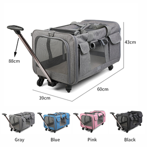 Nuevo diseño de viaje extraíble aerolínea mochila portátil cómoda transpirable Trolley Case Cat Puppy Pet Carriers Dog Carry Bags - Product Image 2