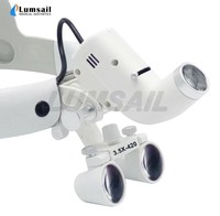 Portable LED Headlight Dental Surgical Loupes / Medical Loupes Dental Magnifying Glasses 3.5X Magnification Magnifier