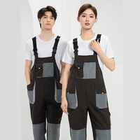 Salopette de travail robuste pour hommes, uniforme professionnel, vente en gros, vêtements de chantier avec plusieurs poches, matière respirante en poly/coton