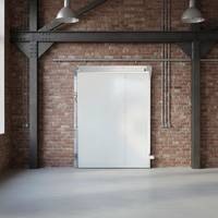 Portes coulissantes isolées électriques avec panneaux sandwich pour entrepôts frigorifiques, porte rapide pour entrepôts frigorifiques