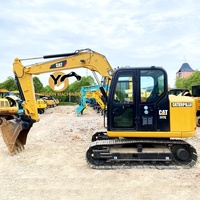 7t 8t a utilisé la mini excavatrice d'occasion 307 308 excavatrice de CAT pelle importée d'occasion à bas prix