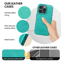 Étui en cuir pour iPhone Accessoires de téléphone portable Étui en cuir pour téléphone avec porte-cartes